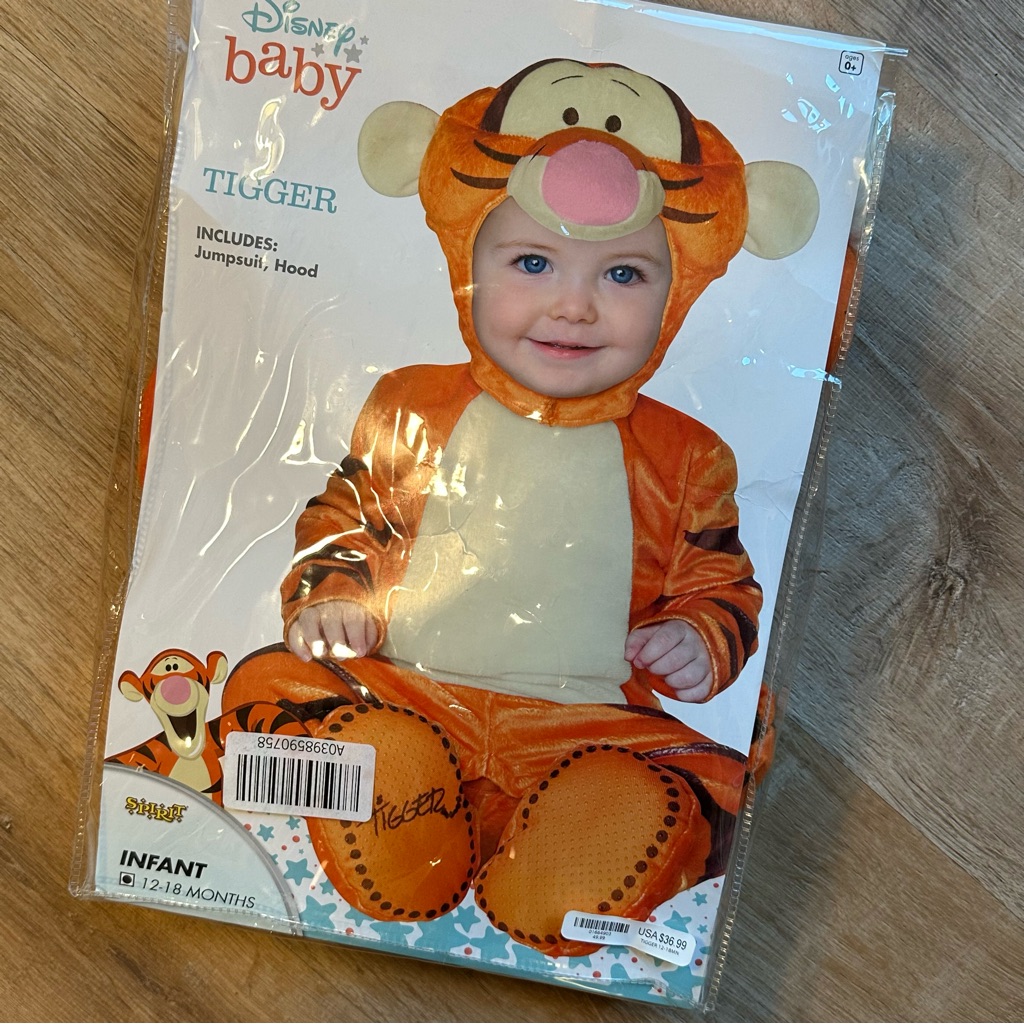 Disney Baby Tigger Costume Infant Toddler 12-18 Mo